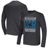 Carolina Panthers NFL x Darius Rucker Collection Long Sleeve T-Shirt Heathered Charcoal