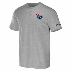 Tennessee Titans NFL x Darius Rucker Collection Henley T-Shirt Heather Gray