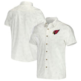 Arizona Cardinals NFL x Darius Rucker Collection Woven Button-Up T-Shirt White
