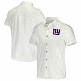 New York Giants NFL x Darius Rucker Collection Woven Button-Up T-Shirt White