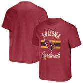 Arizona Cardinals NFL x Darius Rucker Collection Stripe T-Shirt Cardinal
