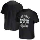 Las Vegas Raiders NFL x Darius Rucker Collection Stripe T-Shirt Black