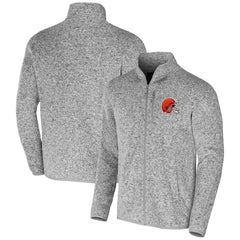 Cleveland Browns NFL x Darius Rucker Collection Fleece Full-Zip Jacket Heather Gray