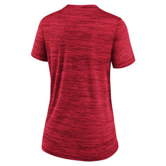 Miami Marlins Nike Women's City Connect Velocity Practice Performance V-Neck T-Shirt - Red T-shirts
