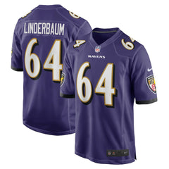 NFL Tyler Linderbaum Baltimore Ravens Player Game Jersey - Purple