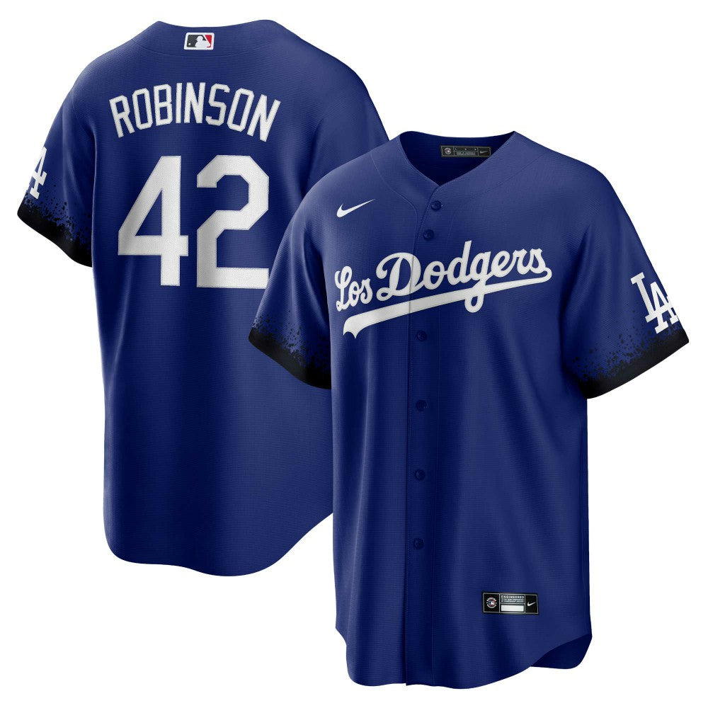 MLB Jackie Robinson Los Angeles Dodgers Nike City Connect Replica Player Jersey - Royal