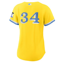 MLB David Ortiz Boston Red Sox Nike Women's City Connect Replica Player Jersey - Gold