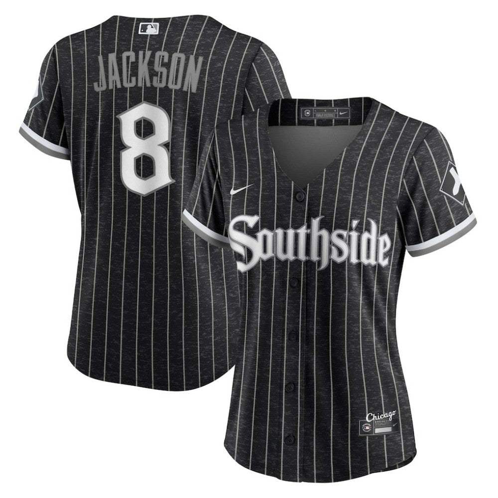MLB Bo Jackson Chicago White Sox Nike Women's City Connect Replica Player Jersey - Black