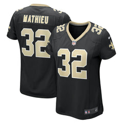 NFL Tyrann Mathieu New Orleans Saints Women's Player Jersey - Black