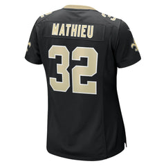 NFL Tyrann Mathieu New Orleans Saints Women's Player Jersey - Black