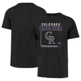 Colorado Rockies '47 Cooperstown Collection Borderline Franklin T-Shirt - Black T-shirts