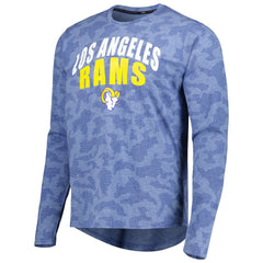 Los Angeles Rams MSX by Michael Strahan Performance Camo Long Sleeve T-Shirt Royal