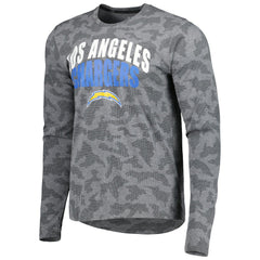 Los Angeles Chargers MSX by Michael Strahan Performance Camo Long Sleeve T-Shirt Black