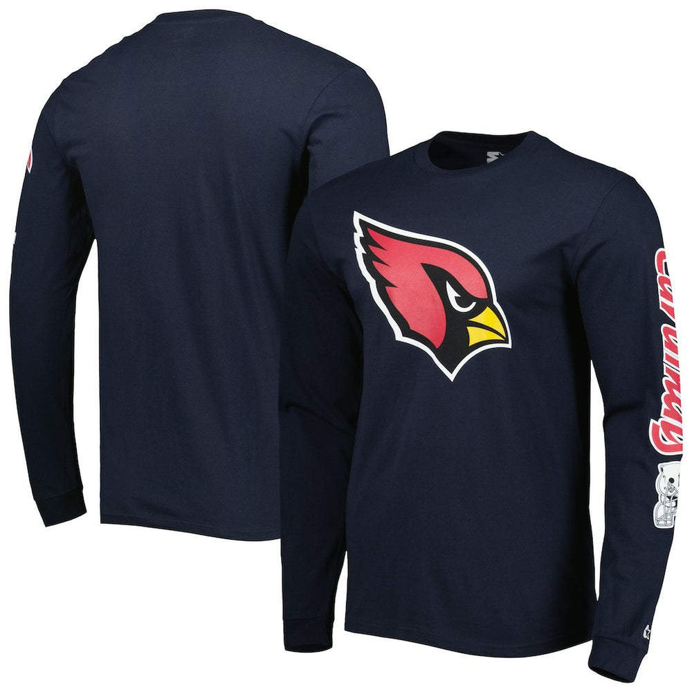Arizona Cardinals Starter Halftime Long Sleeve T-Shirt Navy