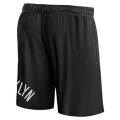 Brooklyn Nets Free Throw Mesh Shorts Black