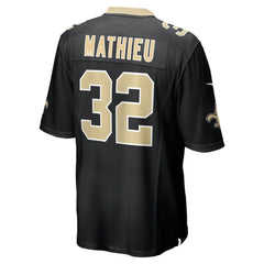 NFL Tyrann Mathieu New Orleans Saints Youth Game Jersey - Black