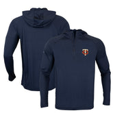 Minnesota Twins Levelwear Zander Insignia Core Quarter-Zip Pullover Hoodie - Navy Hoodies