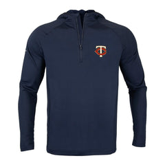 Minnesota Twins Levelwear Zander Insignia Core Quarter-Zip Pullover Hoodie - Navy Hoodies