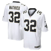 NFL Tyrann Mathieu New Orleans Saints Game Jersey - White