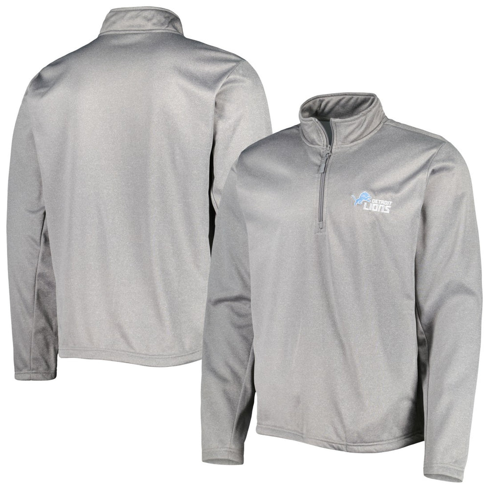 Detroit Lions Dunbrooke All-Star Tech Quarter-Zip Top Heather Gray