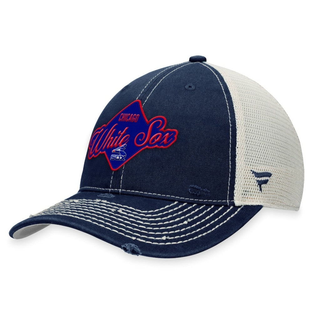 Chicago White Sox Fanatics Heritage Trucker Snapback Hat - Navy Hats