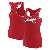 Chicago Bulls Women's Wordmark Logo Racerback Tank Top Red