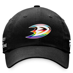 NHL Anaheim Ducks Fanatics Team Logo Pride Adjustable Hat - Black