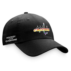 NHL Washington Capitals Fanatics Team Logo Pride Adjustable Hat - Black