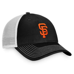 San Francisco Giants Fanatics Team Core Unstructured Trucker Adjustable Hat - Black/White Hats