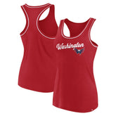 NHL Washington Capitals Fanatics Women's Wordmark Logo Racerback Scoop Neck Tank Top - Red