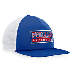 Philadelphia Phillies Majestic Foam Trucker Snapback Hat - Royal/White Hats