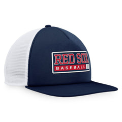 Boston Red Sox Majestic Foam Trucker Snapback Hat - Navy/White Hats