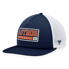 Houston Astros Majestic Foam Trucker Snapback Hat - Navy/White Hats
