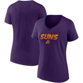 Phoenix Suns Women's Hometown Collection On Fire V-Neck T-Shirt Purple
