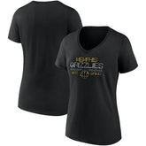 Memphis Grizzlies Women's Hometown Collection Grit Grind V-Neck T-Shirt Black