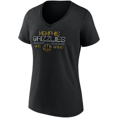 Memphis Grizzlies Women's Hometown Collection Grit Grind V-Neck T-Shirt Black