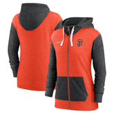 San Francisco Giants Nike Women's Full-Zip Hoodie - Orange Hoodies