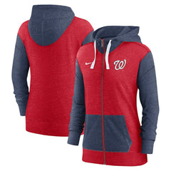 Washington Nationals Nike Women's Full-Zip Hoodie - Red Hoodies