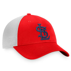 St. Louis Cardinals Fanatics Cooperstown Collection Core Trucker Snapback Hat - Red/White Hats