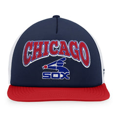 Chicago White Sox Fanatics Heritage Foam Front Trucker Snapback Hat - Navy/Red Hats