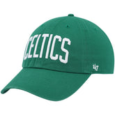 Boston Celtics '47 Clean Up Wordmark Adjustable Hat Kelly Green