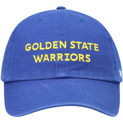 Golden State Warriors '47 Clean Up Wordmark Adjustable Hat Royal