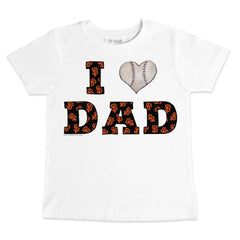 San Francisco Giants Tiny Turnip Youth I Love Dad T-Shirt - White T-shirts