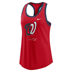 Washington Nationals Nike Women's Tech Tri-Blend Tank Top - Red Tanks