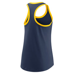 Milwaukee Brewers Nike Women's Tech Tri-Blend Tank Top - Navy Tanks