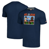 John Elway & Terrell Davis Denver Broncos Homage Unisex NFL Jam Retired Tri-Blend T-Shirt Navy