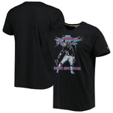 Deion Sanders Atlanta Falcons Homage Unisex NFL Blitz Retired Player Tri-Blend T-Shirt Heathered Heather Black