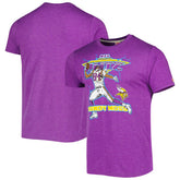 Randy Moss Minnesota Vikings Homage Unisex NFL Blitz Retired Player Tri-Blend T-Shirt Heathered Purple