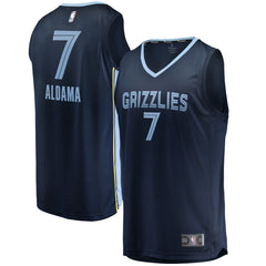 NBA Santi Aldama Memphis Grizzlies Fast Break Replica Jersey - Icon Edition - Navy