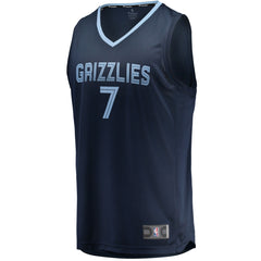 NBA Santi Aldama Memphis Grizzlies Fast Break Replica Jersey - Icon Edition - Navy